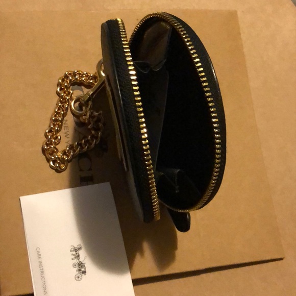 Coach Circular Coin Pouch Bag Charm Umbrella - Picture 2 of 3